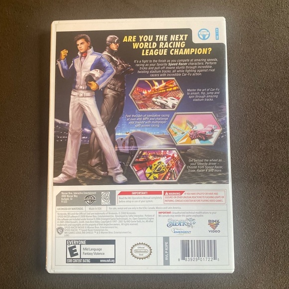 Wii Warner Bros White and Red Video Games - Picture 2 of 2